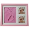 Baby Hand Foot Print Mold Maker Solid Wooden Photo Frame With Cover Fingerprint Mud Set