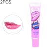 2 PCS Easy Peel Off Long Lasting Lip Gloss Waterproof Matte Lipstick Women Cosmetic