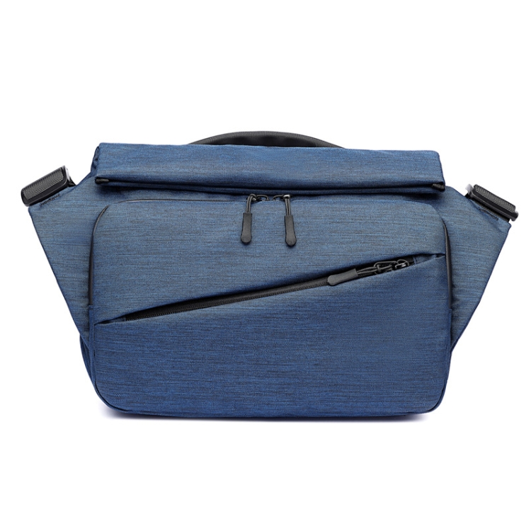 Ozuko 9349 Multifunctional Waterproof Men Messenger Bag with External USB Charging Port