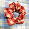10 PCS Ball Head Ponytail Plaid Large Intestine Hair Tie