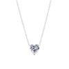 Crystal Heart Pendant Necklace Female Short Chain Necklace