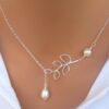 Women Fashion Lovely Chic Long Silver Sweater Chain Pendant Necklaces