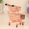 Double-Decker Mini Trolley Ornaments Children Toys Simulation Shopping Cart