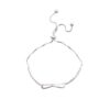 925 Sterling Silver Bracelet Bowknot Girls Stretch Bracelet