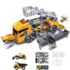 Children Toy Tractor Container Truck Simulation Parking Lot Car Model Set