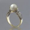 Women Retro Style Inlaid Delicate Synthetic Pearl Ring Jewelry