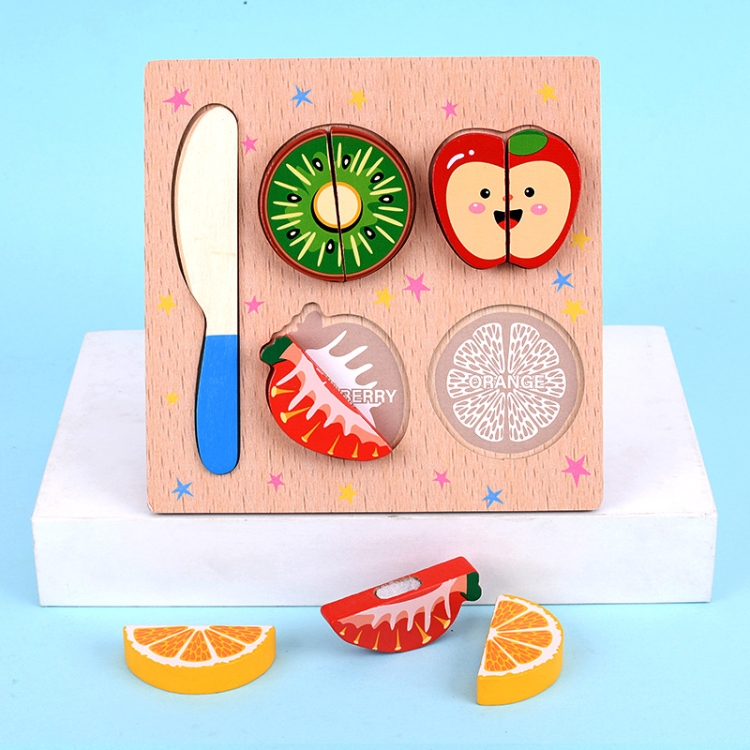 2 PCS Wood Blocks Cutting or Stringing Cube Puzzle Early Education Intelligence Toys For Children