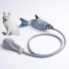 Creative Funny Cat Toy Simulation Fish Cat Toy Interactive Plush Airbag Toy