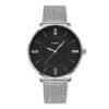 YAZOLE 530 Simple Roman Numeral Dial Couple Watch Mesh Strap Watch
