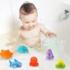 6 In 1 Children Water Fun Spraying Water Thermochromism Animals Baby Bathing Toys