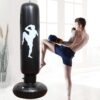 Inflatable Boxing Punching Bag Vertical Children Adult Vent Fitness Inflatable Tumbler Boxing Column, Height：1.5m