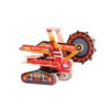 3 PCS 512 Children Wooden Assembled Car Engineering Vehicle Excavator Assembling Toy