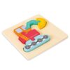 3 PCS Early Childhood Education Wooden Three-Dimensional Jigsaw Puzzle Toy