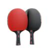 HUIESON HS-CPPX5 Five Stars Carbon Fiber Double-sided Reverse Adhesive Table Tennis Training Racket Set, Specification: