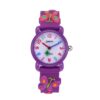 JNEW A335-21975 Children 3D Silicone Cartoon Butterfly Waterproof Quartz Watch