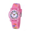JNEW A335-20094 Children 3D Cartoon Letters Rubber Shell Waterproof Quartz Watch