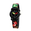 JNEW A335-86172 Children Cute Cartoon 3D Dinosaur Waterproof Silicone Strap Quartz Watch