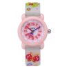 JNEW A335-20082 Children Cartoon 3D Butterfly Waterproof Time Cognitive Silicone Jelly Strap Quartz Watch