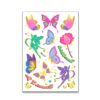 10 PCS Children Water Transfer Fresh Butterfly Bronzing Tattoo Stickers Cartoon Cute Metal Tattoo Stickers
