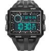 SYNOKE 6861 Outdoor Luminous Waterproof Multi-Function Square Large Screen Display Sports Electronic Watch