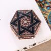 Vintage Six-Pointed Star Metal Jewelry Storage Box