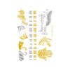10 PCS Waterproof Hot Stamping Fashion Temporary Tattoo Stickers