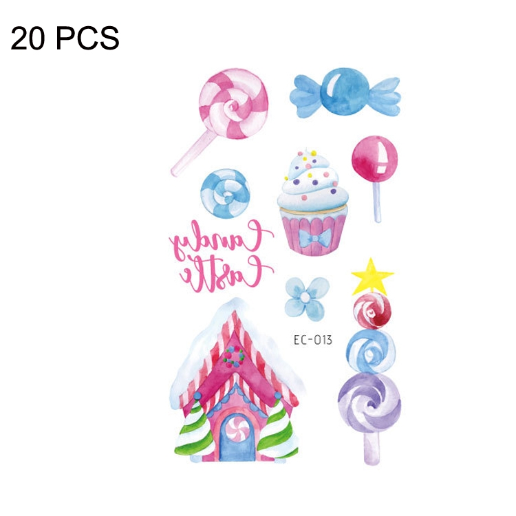 20 PCS Waterproof Sweatproof Cartoon Child Tattoo Stickers