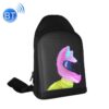 Outdoor LED Display Crossbody Bag Personality USB Bluetooth Small Bag