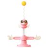 THN-06 Suction Cup Windmill Turntable Funny Cat Rod Spring Cat Toys