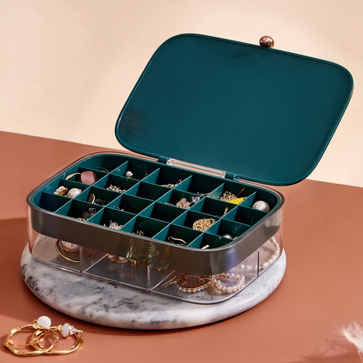 LSHZ13 30 Grids Double-Layer Jewelry Storage Box