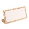 Bamboo Wood Multi-slot L-shaped Jewelry Storage Display Stand