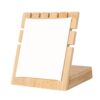 Bamboo Wood L Shape 5 Slot Jewelry Display Stand