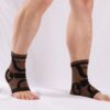 2pcs Copper Fiber Sports Ankle Pads Nylon Knitted Breathable Protective Gear