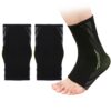 1pair Outdoor Sports Unisex Knitted Pressurized Keep Warm Copper Ankle Support
