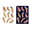 2 PCS Fluorescent Bronzing Waterproof Tattoo Stickers