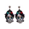Halloween Jewelry Acrylic Personal Skull Earrings