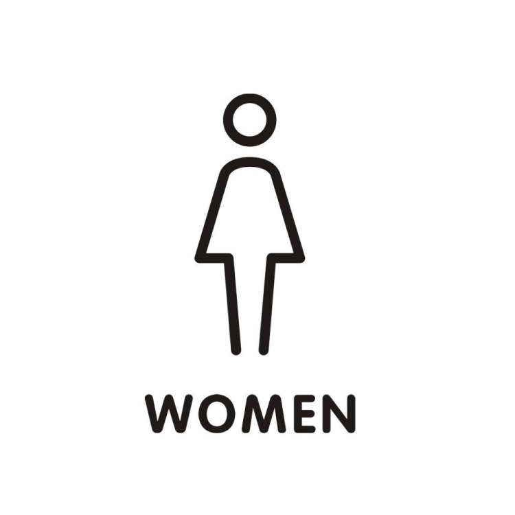 19 x 14cm Personalized Restroom Sign WC Sign Toilet Sign,Style:
