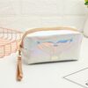 PU Laser Fishtail Portable Large Capacity Makeup Toiletries Bag