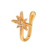 U-shaped Nose Clip Copper Inlaid With Zircon Nose Decoration, Color: G-189 Silver