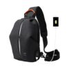 TANGCOOL TC-905 Men Chest Bag Waterproof Messengers Bag Casual USB Shoulder Bag
