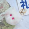 3pcs Blush Cat Plush Pendant Cute Schoolbag Keychain