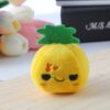 5pcs Cute Fruit And Vegetable Plush Bag Pendant Key Chain