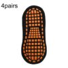 4pairs Trampoline Socks Dotted Rubber Non-slip Floor Socks Yoga Socks