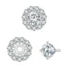 Sterling Silver S925 Round Moissanite Detachable Stud Earrings