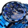 Winner Leisure Skeleton Diamond Luminous Pointer Watch Men Manual Mechanical Watch