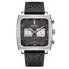 MEGIR 2182 Men Business Chronograph Calendar Waterproof Luminous Watch Square Quartz Watch