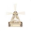 Windmill 3D Wooden Puzzle Toys DIY Handmade Ornaments