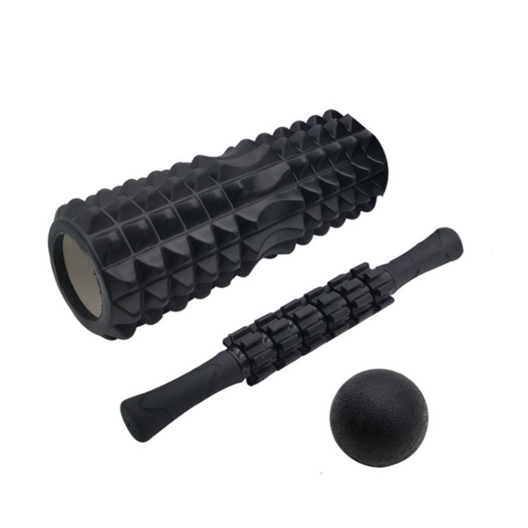 Crescent Hollow Foam Roller Yoga Column Set Fitness Muscle Relaxation Massager Set