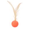 Elastic Ball Feather Cat Teaser Stick High Elastic Cat Toy