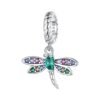 Sterling Silver Zircon Dragonfly Beaded Jewelry Accessory